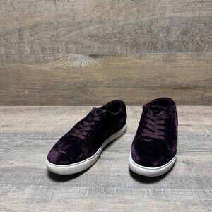Kenneth Cole Marlow Purple Velvet Sneakers Women's Size 9